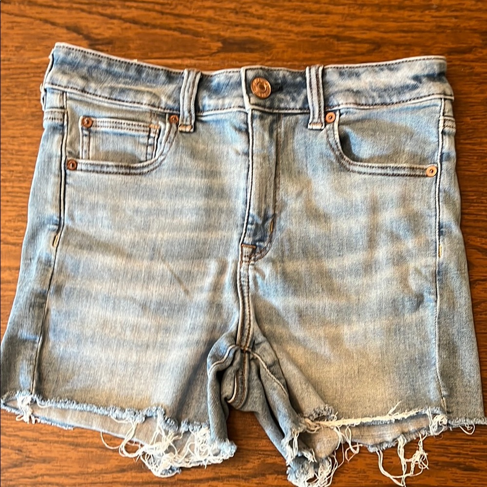 American Eagle Outfitters Blue High Waist Shorts